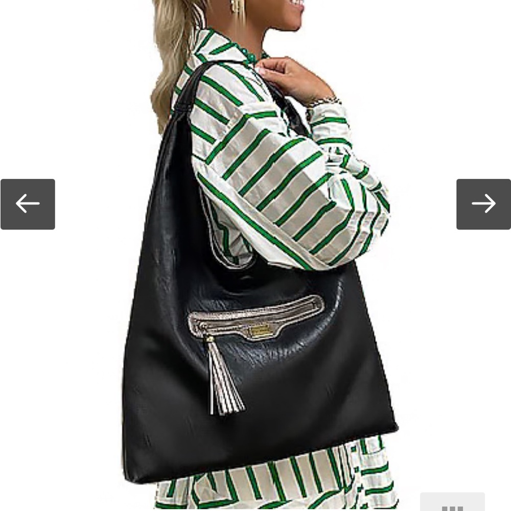 Vegan leather hobo bag